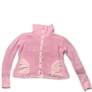 Chic Pink Turtleneck Sweater for Women